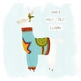 thumbnail image 3 of Vess, June Erica 20x20 Black Modern Framed Museum Art Print Titled - Fa-la-la-la Llama IV, 3 of 5