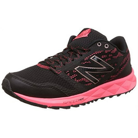 New Balance Women's 590 Trail Running Shoe, Black/Pink, 6 B US