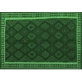 thumbnail image 1 of Ahgly Company Indoor Rectangle Oriental Emerald Green Traditional Area Rugs, 5' x 7', 1 of 4