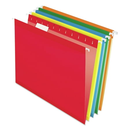 UPC: 0078787425132 | Pendaflex Reinforced Hanging Folders 1/5 Tab Letter Assorted 25/Box 415215ASST
