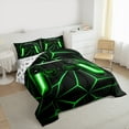 thumbnail image 3 of Castle Fairy Plaid Gamepad Video Game 3-Piece Comforter Set, Queen Size, 3 of 8