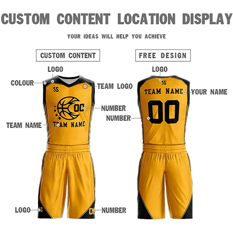  Custom Basketball Jersey Set,Personalized Printing of Team  Names and Numbers on Kids/Youth/Men/Women Basketball Jerseys. : Clothing,  Shoes & Jewelry