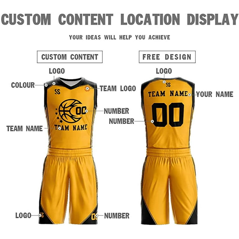 Custom Basketball Jersey - Unisex, Women's & Youth Size - Add Name & Number : Sports & Outdoors