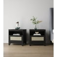 thumbnail image 2 of Manhattan Comfort Sheridan Nightstand from Engineered Wood in Black - Set of 2, 2 of 12