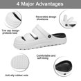 thumbnail image 3 of Cyiecw Unisex Garden Clogs Shoes Womens Mens Sandals Breathable Anti-Slip Beach Slippers Outdoor Pool Quick Dry Casual Sandals, 3 of 7