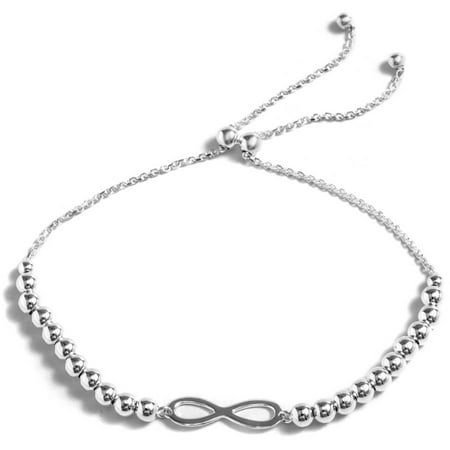 PORI Jewelers Sterling Silver Infinity Adjustable Bracelet