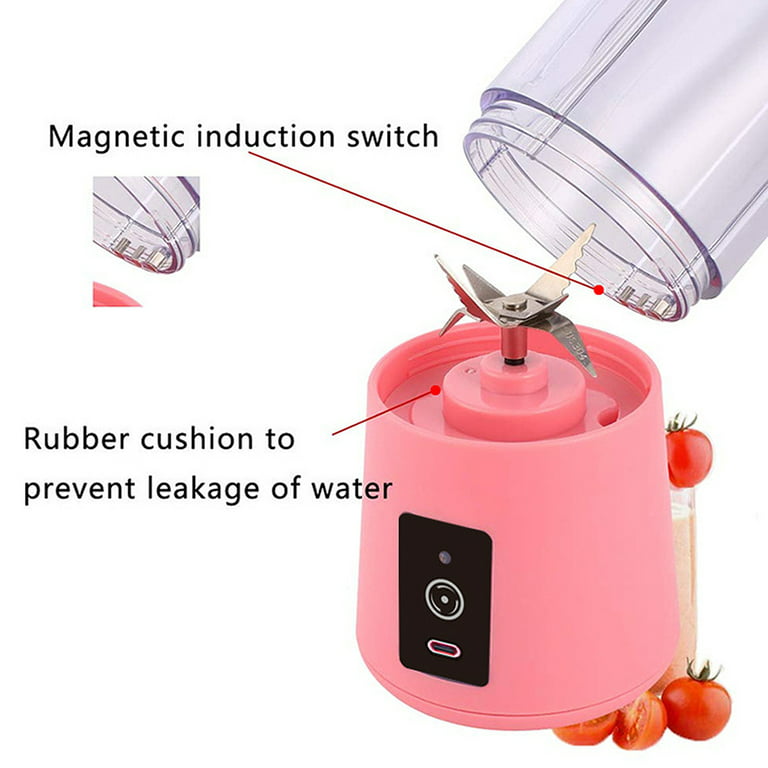 Portable Blender, Personal Size Blender USB Juicer Cup, 13oz Fruit Mixer  Machine with 2000mAh Rechargeable batteries, Mini Travel Blender for Shakes