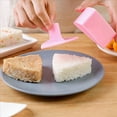 thumbnail image 5 of 2X Molde Onigiri, Kit Grande para Hacer Moldes de Arroz, Molde de Arroz Antiadherente para Almuerzo de Niños, Cocina, Fabricante Portátil de Bolas de Arroz A, 5 of 5