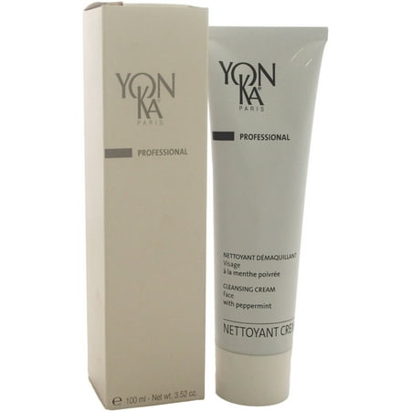Yonka Nettoyant Non-Comedogenic Face Cleansing Cream with Peppermint, 3.52