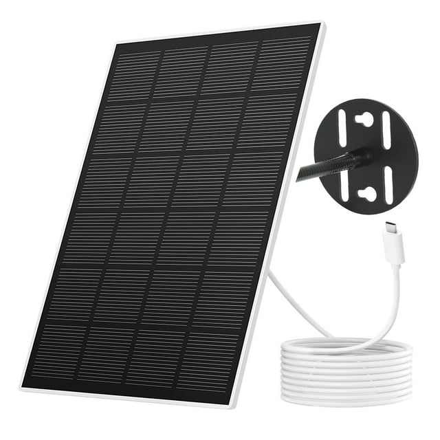 Cargador de panel solar NETVUE tipo C de 3 W IP65 a prueba de agua