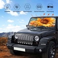 thumbnail image 6 of Fuzoiu Sunflower Blue Sky Print Car Windshield Sun Shade,Block Uv Rays Sunshade,Foldable Front Window Sun Visor Protector for Car,SUV,Truck-Keep Vehicle Cool-Sunflower Blue Sky, 6 of 8