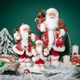 thumbnail image 3 of Christmas Large Santa Claus Dolls Ornaments Standing Santa Figurine Doll Christmas Home Decoration Kids Gift navidad, 3 of 5