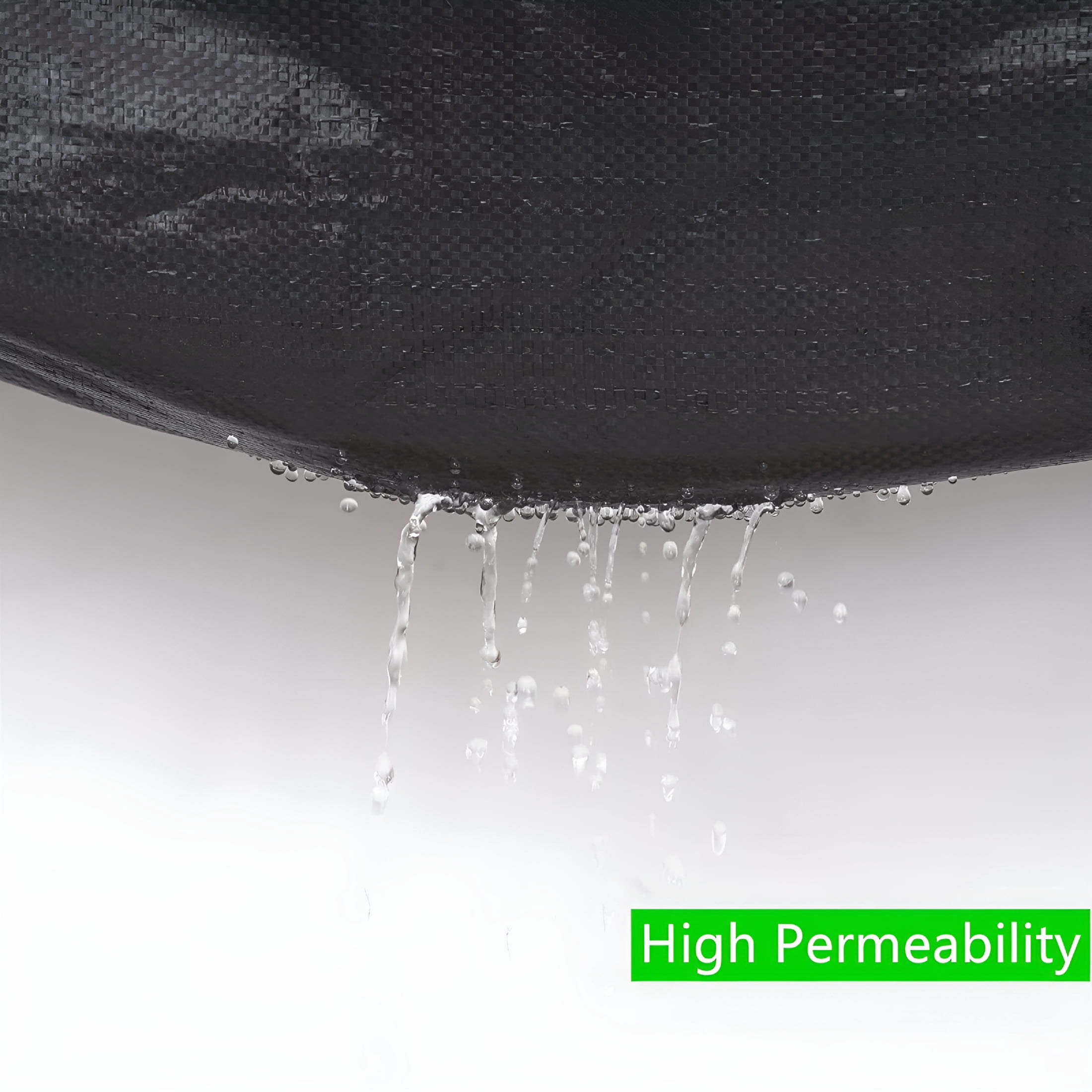 RLESO Weed Barrier Fabric 3.2oz Heavy Duty - 3ft x 300ft Landscape Fabric | Easy Install Rugged Plastic Ground Cover Weed Barrier with UV Protection for Gardens, Landscaping Fabric