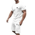 thumbnail image 1 of SHIXIAOO Men's Summer Track and Field Suit Plus Size Short Sleeves O Neck Sport Set Casual Small Coconut Print Mens String Bikini Bathing Suits Mens Formal 3 Piece Suit, 1 of 4