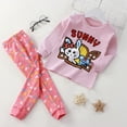 thumbnail image 2 of TAIAOJING Girls Boys Toddler Soft Pajamas Toddler Cartoon Prints Long Sleeve Kid Sleepwear Sets 3-6 Months, 2 of 4