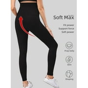 Beaisland Womens Maternity Leggings over The Belly Pregnancy Yoga Pants Workout Activewear Leggings 2-Pack