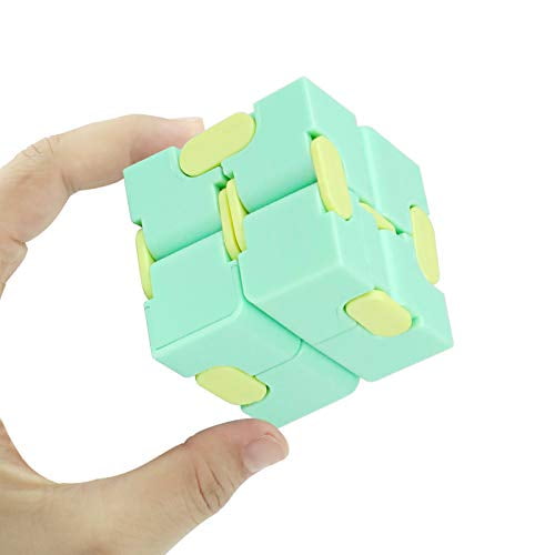 Keeyment Infinity Cube Fidget Cube Toy Stress Relief For Adults And Kids Fidget Toy Cute Puzzle Flip Cube For Anxiety Relief And Killing Time Green Walmart Com Walmart Com