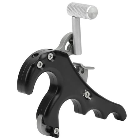 Compound Bow Release 4 Finger Grip CNC Machined Aluminum Fine Tune Angle Adjustment