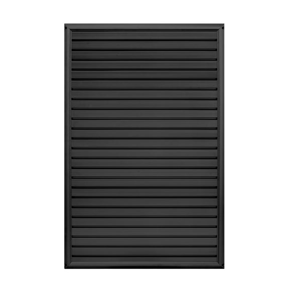 48 in. H X 1 in. W X 24 in. L Matte Black Slatwall End Cap