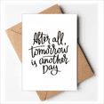 thumbnail image 1 of Cartes de Vœux Citation "Tomorrow is Another Day" Vous Tes Invités Invitations, 1 of 3
