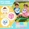 thumbnail image 4 of Kit de Nano Cinta de Burbujas BENWIL para Niños, 4 Rollos de Cinta Adhesiva y 6 Nanocintas, Kit para Hacer Juguetes Blanditos, Regalos de Manualidades de Cumpleaños para Niños y Niñas de 4-12 Años, 4 of 7