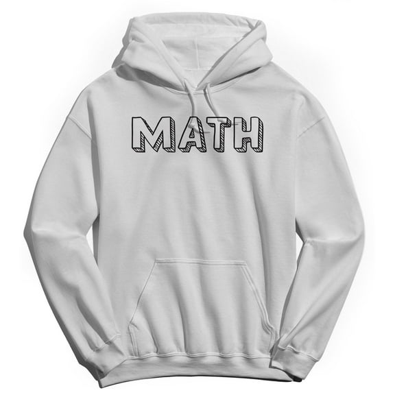 Math Humor Graphic White Men's Crewneck Sweatshirt Hoodie