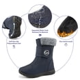 thumbnail image 5 of Ablanczoom Women Snow Boots Slip On Mid Calf Winter Boots for Women Comfortable Shoes, 5 of 8