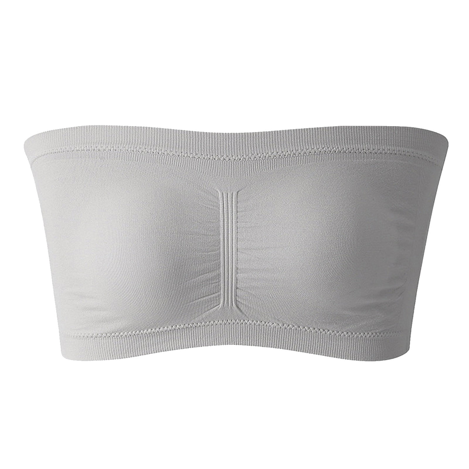 Eashery Underoutfit Bras for Women Women's 19 Hour Sensational Support  Wireless Bra Grey 5X-Large 