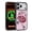 Pink, variant on Magnetic Case for iPhone 14 Plus Compatible with MagSafe, Floral Pattern PU Leather Cute Phone Case for Women Girls, Durable TPU Bumper Shockproof Phone Cover for iPhone 14 Plus, Purple