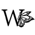 thumbnail image 1 of GUANGHONG Metal Butterfly Sign Butterfly Letter Sign Letter Monogram Sign Metal Monogram Letter Sign Room Decoration Butterfly Sign Gift, 1 of 3