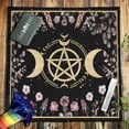 thumbnail image 6 of AOOOWER 50x50/60x60/75x75cm Tarot Tablecloth Mat Geometric Divinations Table Cloth Board Game Oracles Card Pad Rune Support Mat, 6 of 17
