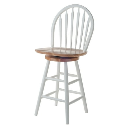 - Winsome Wood Wagner 24” Windsor Swivel Stool, Multiple Finishes
