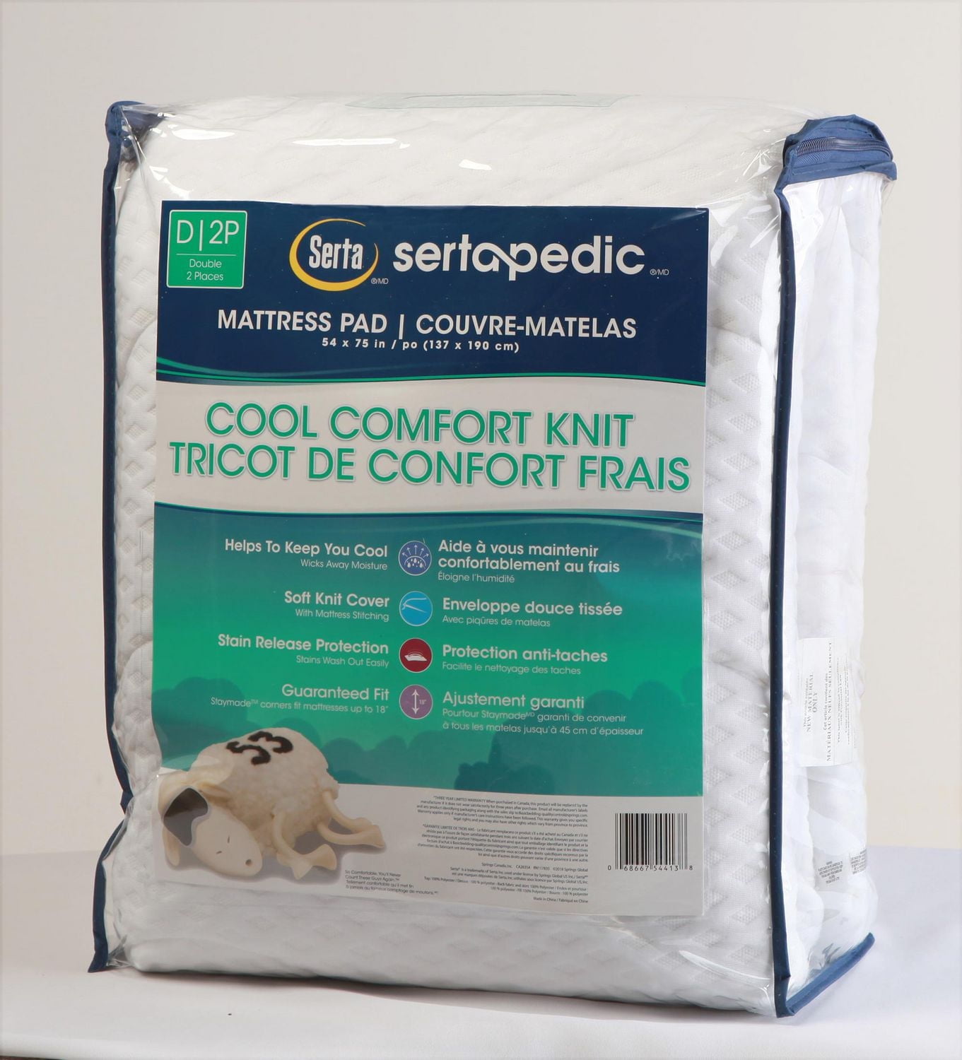 Serta Cool Comfort Knit Mattress Pad