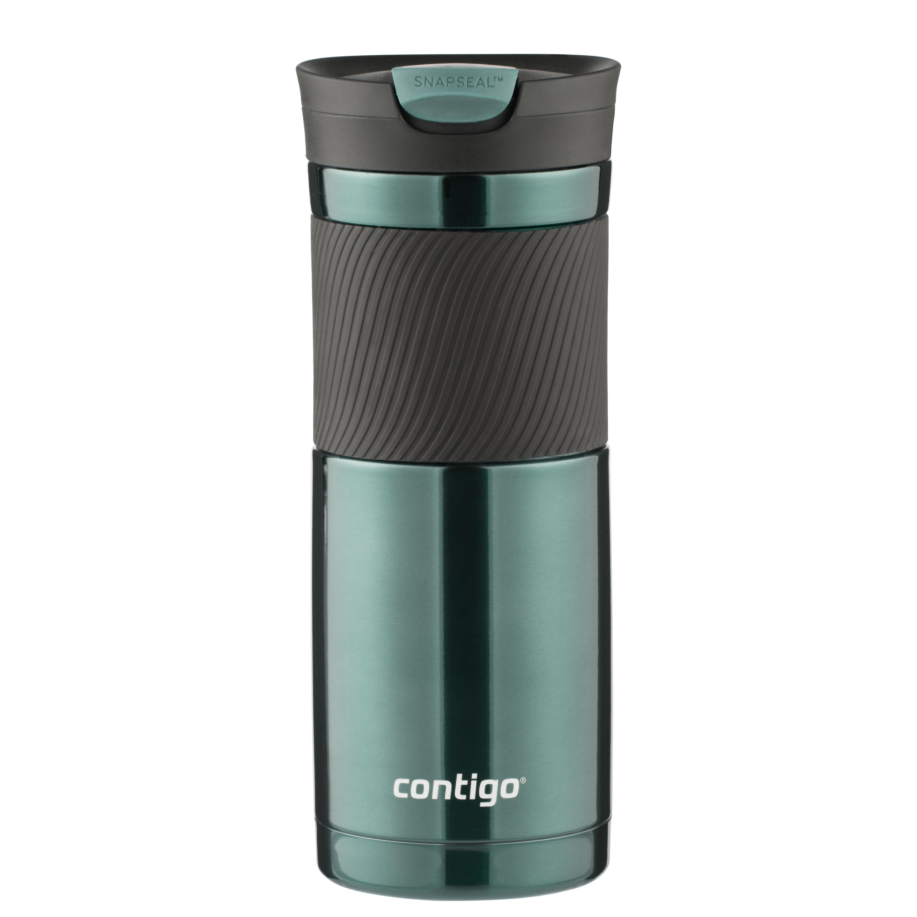 Contigo Byron Stainless Steel Travel Mug with SNAPSEAL Lid and Grip Grayed Jade, 20 fl oz. - image 4 of 5