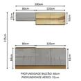 thumbnail image 4 of Cocina Integral Completa Modular Madesa Lux 200cm MG 01, 4 of 5