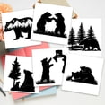 thumbnail image 4 of 6Pcs Plant PVC Plastic Waterproof Self-adhesive Stickers Set Light Switch Decals for Wall Decoration Bear 180x180mm, 4 of 7