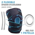 thumbnail image 2 of Adjustable Non Slip Open-Patella Compression Wrap Knee Support With Patella Gel Pads, For Man And Woman Sports Workout Gym Running Basketball, 2 of 7
