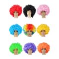 thumbnail image 3 of Disfraces de Halloween 2024 Peluca afro negra para adultos y niños, peluca divertida con diseño de abanico, accesorios retro con rizos tipo discoteca, 3 of 5