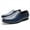 Blue, variant on Cloudstyle Men's Woven Textured Pointed-Toe Loafers, Anti-Shock Rubber Sole Breathable PU Casual Shoes for Business & Daily Walking