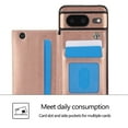 thumbnail image 6 of Wallet Case for Google Pixel 9 / 9 Pro with Card Holder, Back Folio Flip Premium PU Leather Kickstand Card Slots Case, Double Strong Magnetic Clasp Durable Shockproof Phone Case,Rosegold, 6 of 10