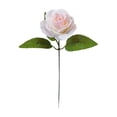 thumbnail image 2 of Artificial Rose Stems With Leaves, Wedding Bouquet Decorative Florals With Ribbon-Wrapped Base, for Indoor and Outdoor Use, Pink, 2 of 6