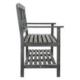 thumbnail image 4 of Pemberly Row 16.9" 2-Seat Acacia Wood Storage Bench in Dark Slate Gray, 4 of 9