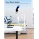 thumbnail image 5 of Soporte para teléfono de cuello de cisne blanco, soporte para teléfono plegable con rotación de 360° ajustable para iPhone/Samsung/Huawei/Google Pixel y longitud total de 80 cm, 5 of 5