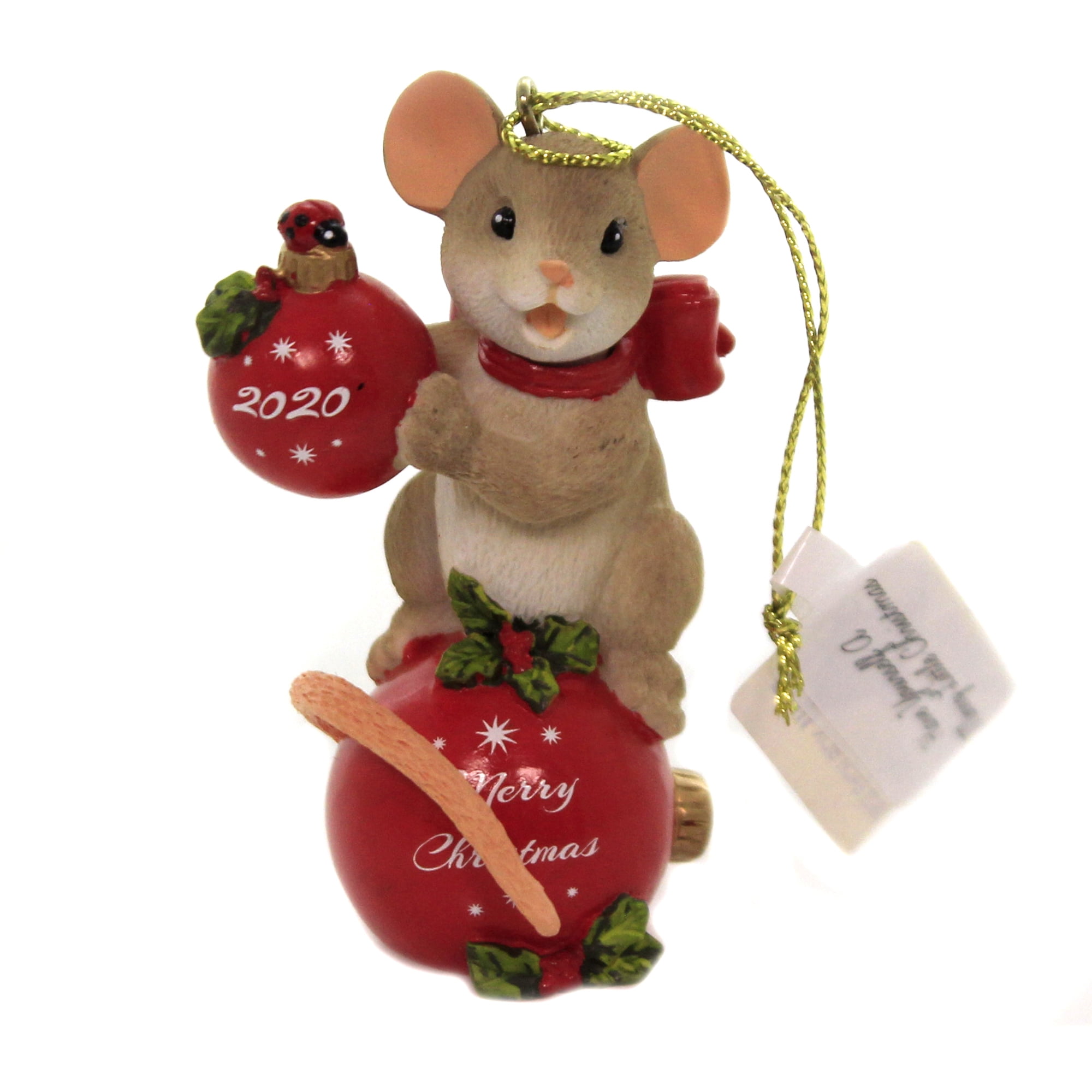 Charming Tails Have A Merry Little Christmas Mouse Ornament Dated 2020