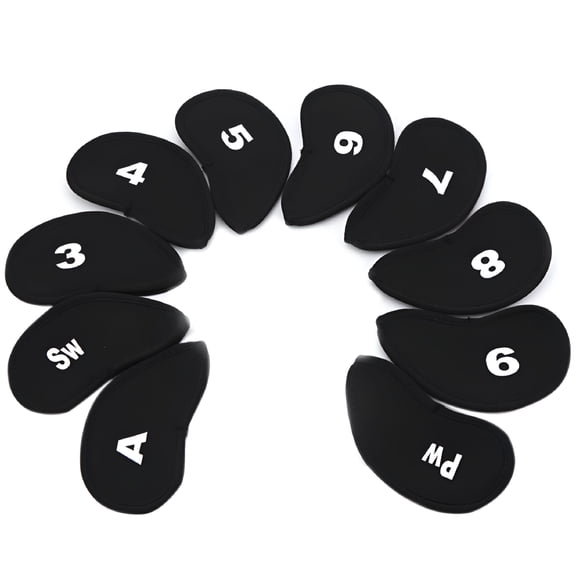 BESTSKY 10Pcs Golf cover Golf Club s Cover Golf Club Iron Putter Cover Protect Set