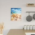 thumbnail image 6 of Sikiie Beach Starfish Shell Print Canvas Decorative Hanging Painting, Anti-shrinkage Hanging Frame, Suitable for Home, Office Wall Decorations, 6 of 6