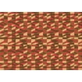 thumbnail image 1 of Ahgly Company Machine Washable Indoor Rectangle Transitional Orange Area Rugs, 3' x 5', 1 of 7