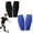 Black+Blue, variant on Soccer Shin Guards for Youth, Honeycomb Protective Pads with Lightweight Design