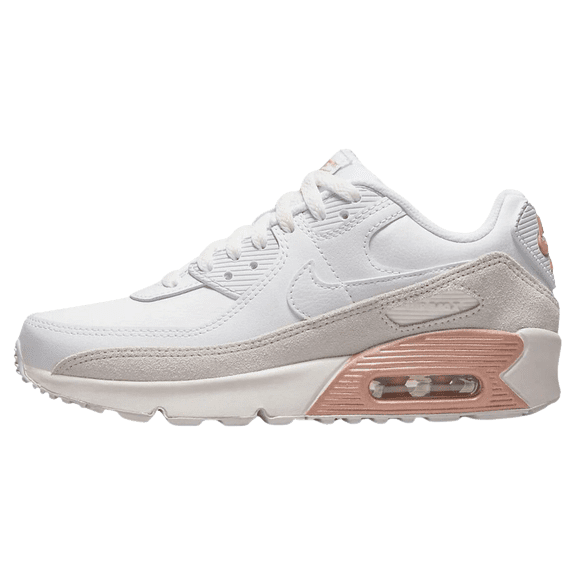 NIKE GRADE SCHOOL Air Max 90 Leather GS "White Metallic Red Bronze" CD6864 117 CD6864 117 from Stadium Goods