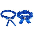 thumbnail image 1 of 1 Set Bride Garters Bowknot Leg Garters Bridal Leg Belts Bride Thigh Bands, 1 of 8